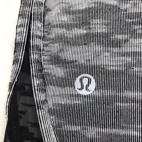 LULULEMON Fast Free Tight Pants Women 6 Black Camo Stretch Legging Athleisure - Picture 3 of 16